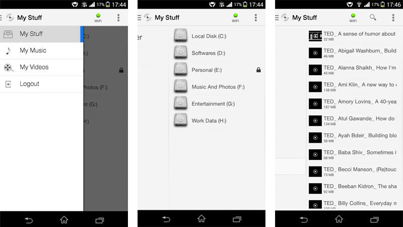 AirStream - MyStuff, или просмотр диска