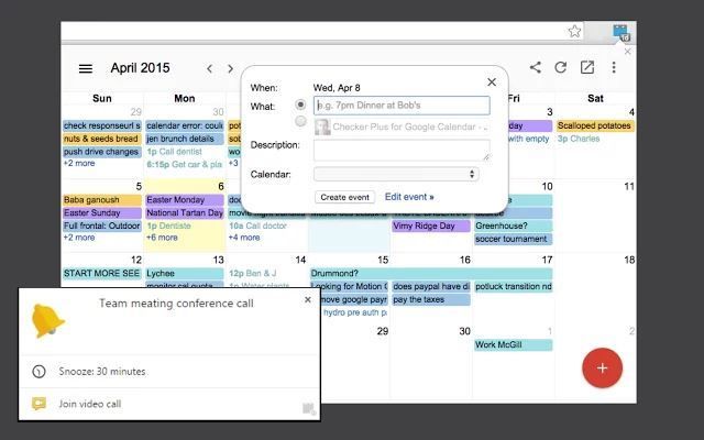 Интеграция Chrome с Календарем Google