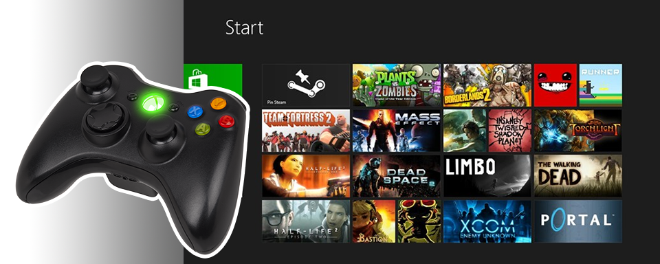 XBStart - поддержка начального экрана Windows 8 с помощью панели Xbox 360