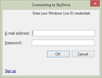 syncDriver - войдите в свою учетную запись OneDrive