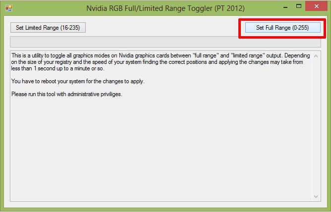 NVIDIA RGB FULL / Limited Toggler