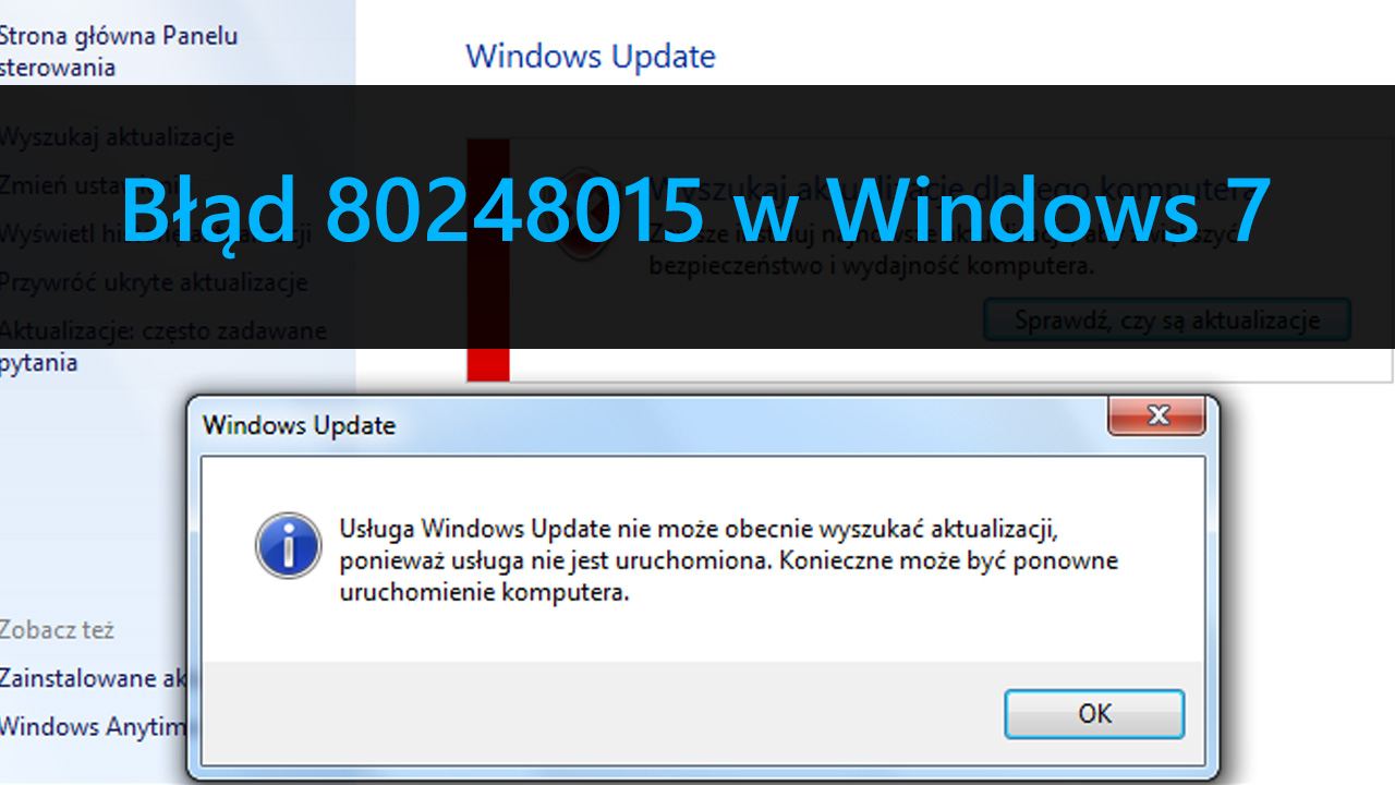 Ошибка 80248015 в Windows 7 - как это исправить?