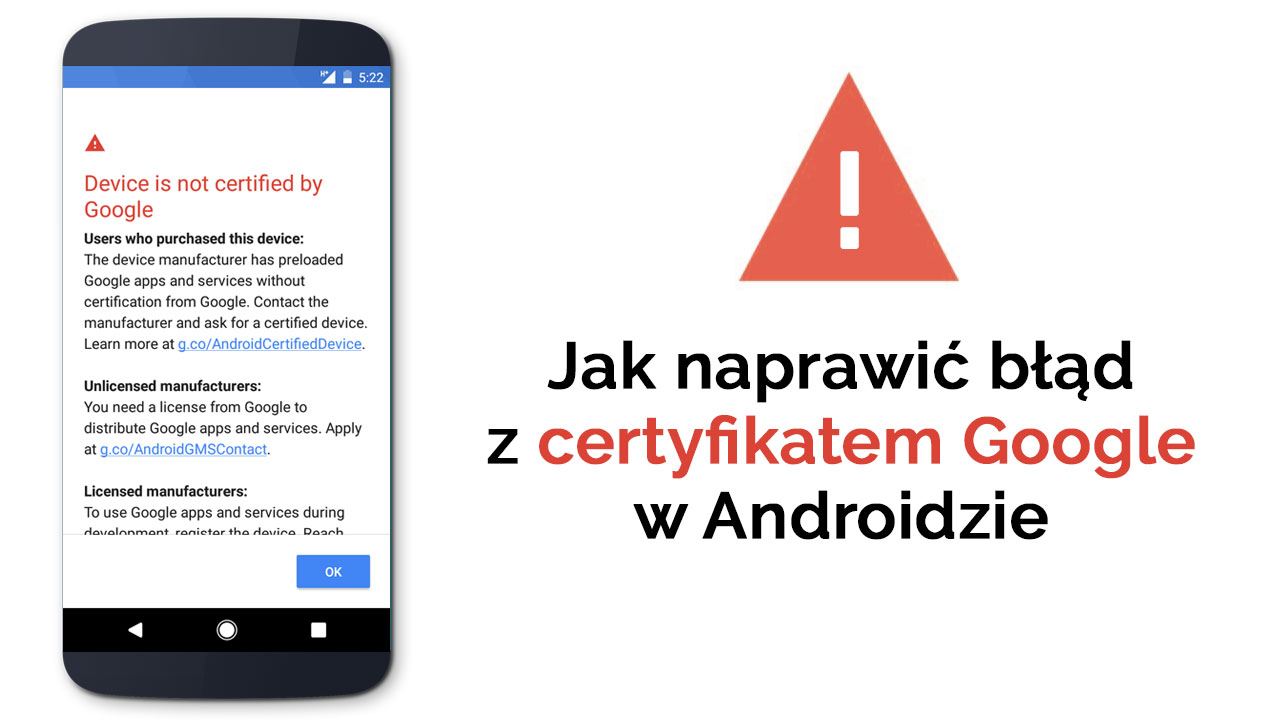 Как зарегистрировать устройство в Google для получения сертификата