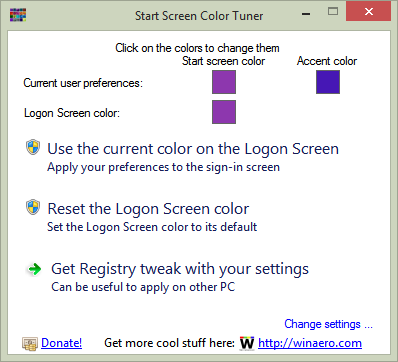 Измените экран экрана выбора пользователя