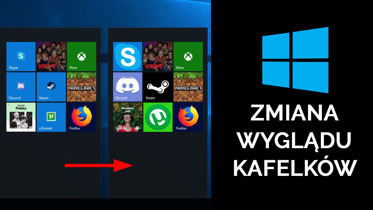 Изменение внешнего вида плитки в Windows 10