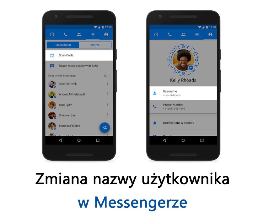 Изменение имени пользователя в Messengerze