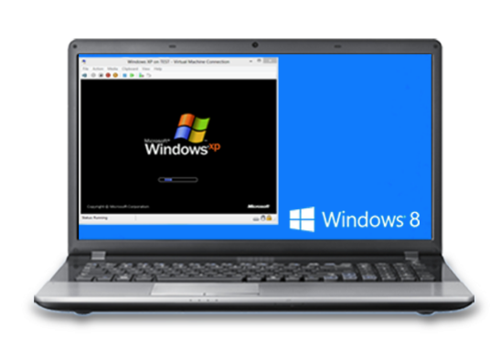 Запуск Windows XP внутри WIndowsa 8