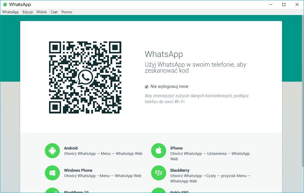 Рабочий стол Whatsapp