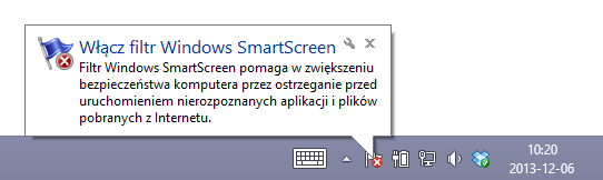 Сообщение фильтра SmartScreen