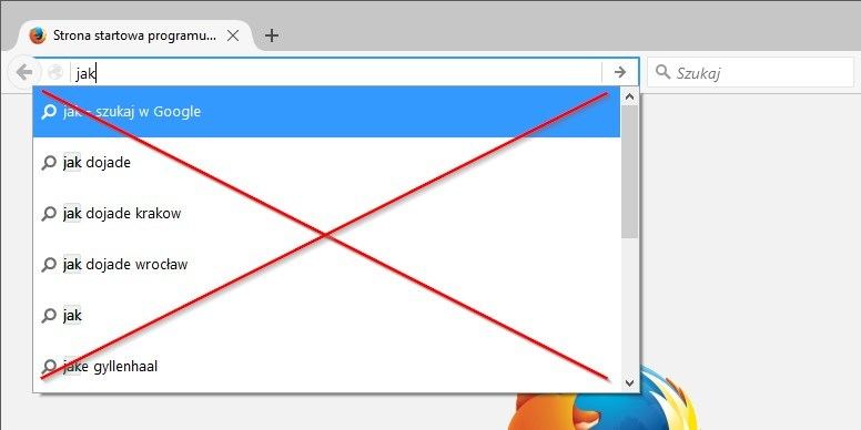 Firefox и Chrome - как отключить подсказки Google в адресной строке