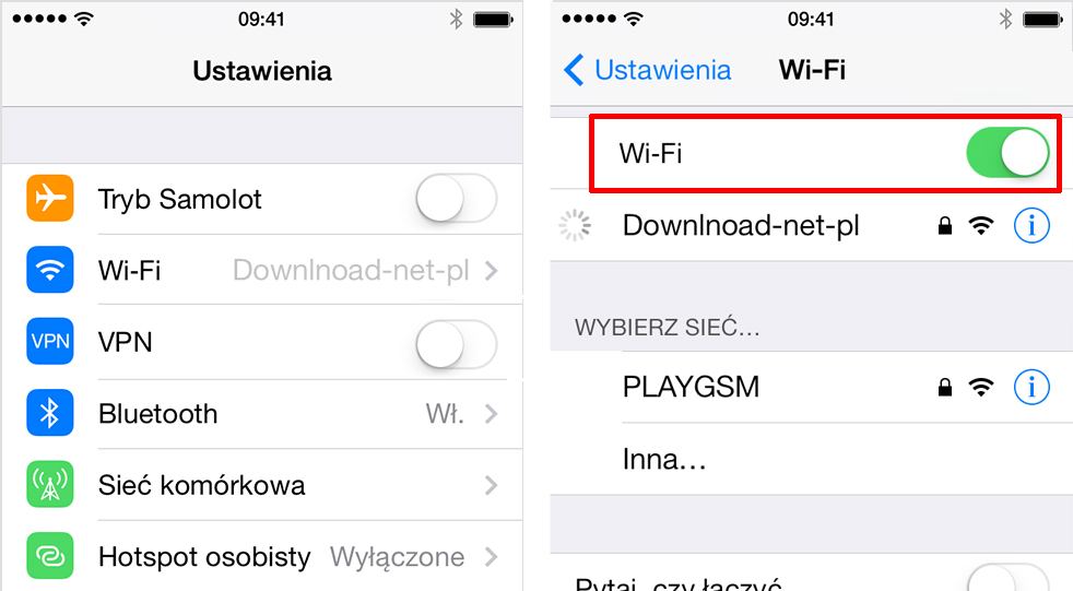 Отключение Wi-Fi на iOS 11