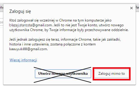 Войдите в новую учетную запись Google в Chrome.
