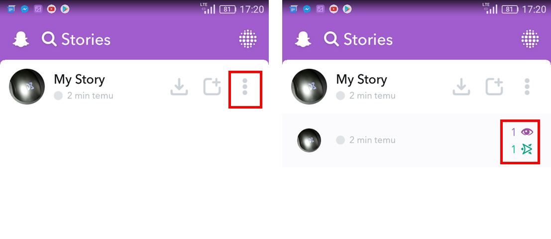 Статистика Snapchat - My Story