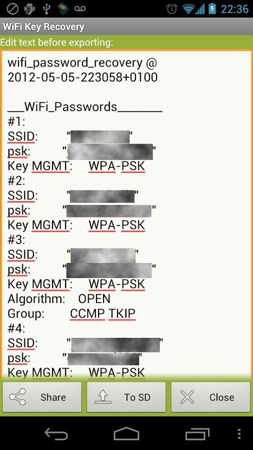 Сохранение паролей в Интернете в текстовом файле на Android