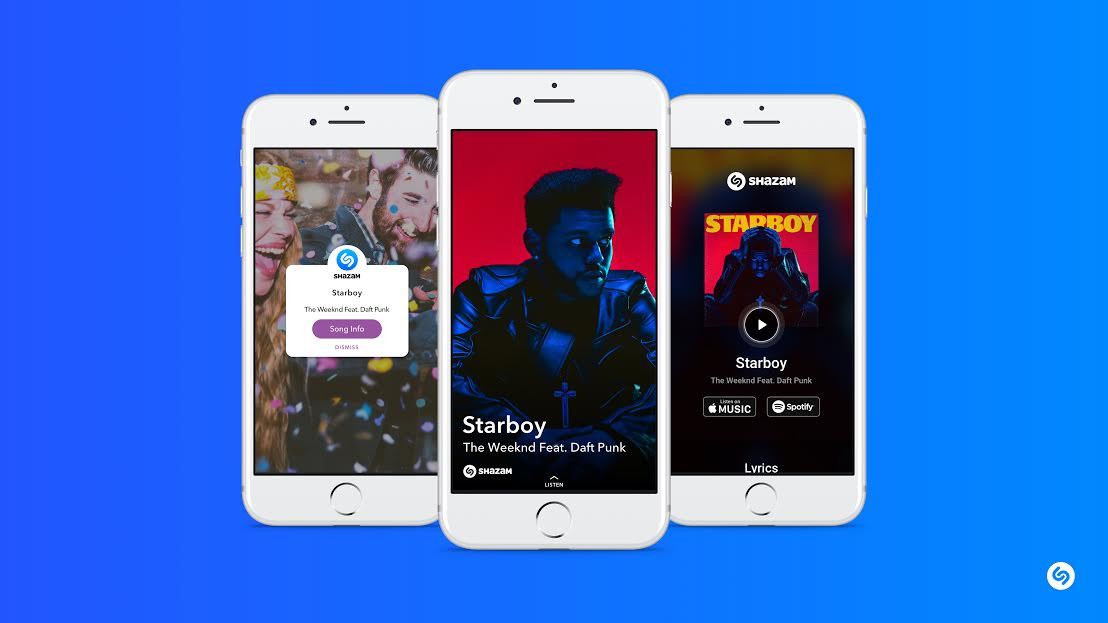 Признание музыки в Snapchat