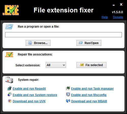 Фиксатор расширения файлов
