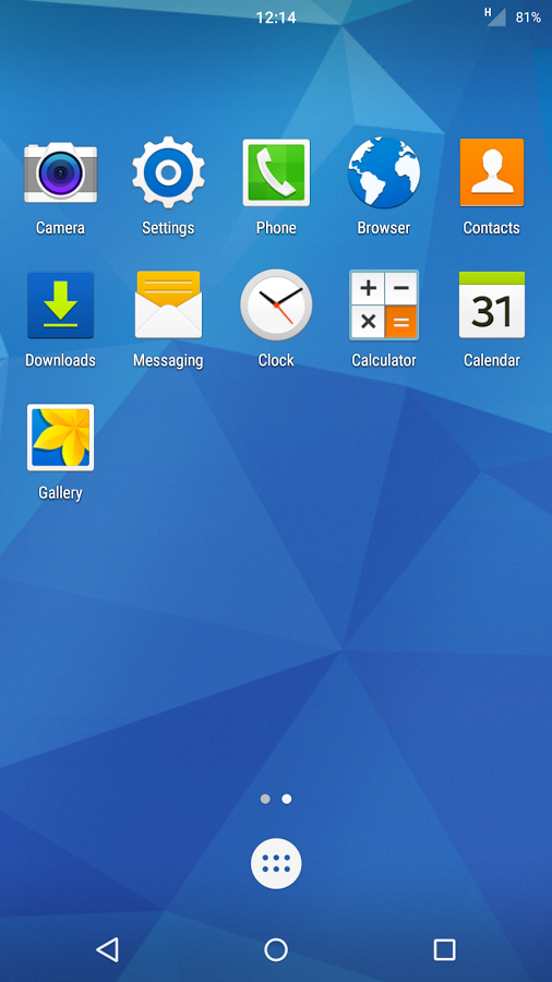 Тема TouchWiz в CM12 - экран приложения
