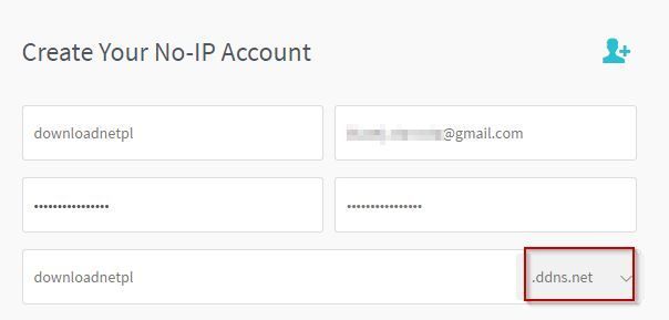 Нет-IP - регистрация учетной записи и адреса