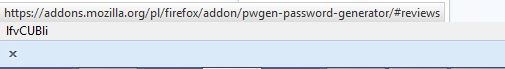 PWgen - отображение созданного пароля