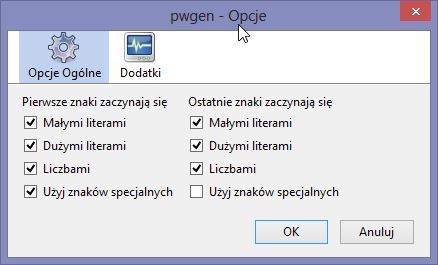 PWgen - варианты создания паролей в Firefox