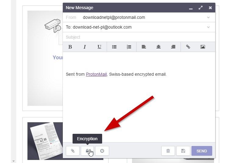 ProtonMail - создание зашифрованного сообщения для обычного получателя