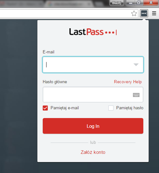 LastPass - логин / регистрация