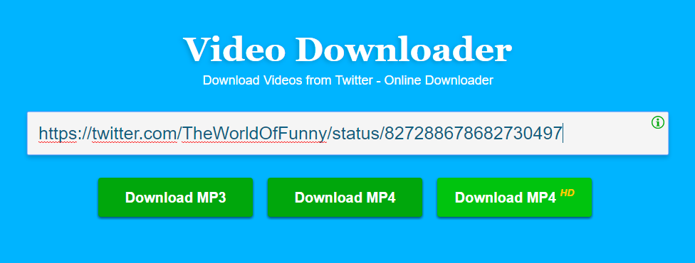 Загрузите видео с Twitter с помощью Video Downloader