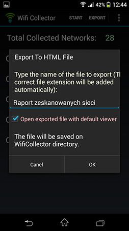 Экспорт отчета в файл HTML