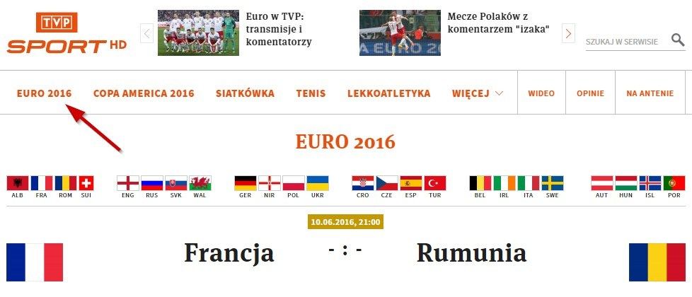 Евро 2016 в TVP Sport HD
