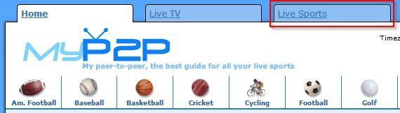 MyP2P - прямые спортивные трансляции