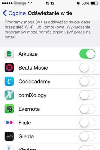 Обновление в фоновом режиме (iOS 8)