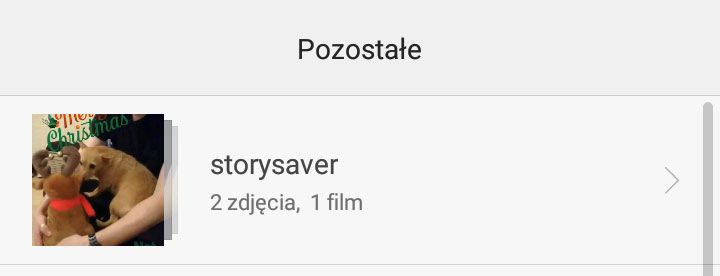 Альбом Storysaver на Android