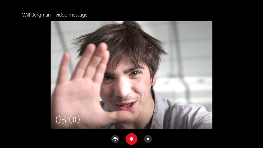 Skype - загрузка видеосообщений