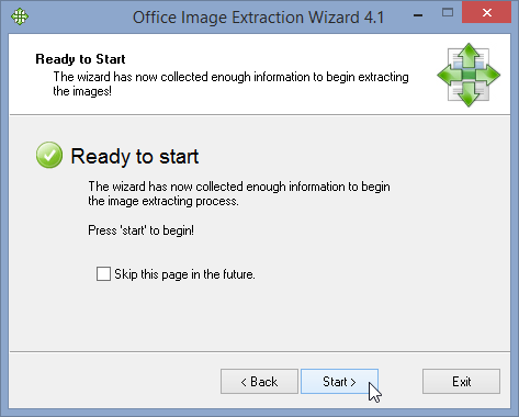 Подтверждение экспорта фотографий из файлов Office' /></p><p>После подтверждения экспорта кнопкой &laquo;Пуск&raquo; приложение вытащит все фотографии и сохранит их в выбранной нами папке. Быстро, легко и приятно.</p></p><div style=