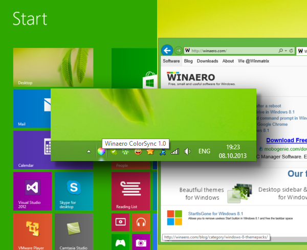 Унификация цветов в Windows 8 и 8.1