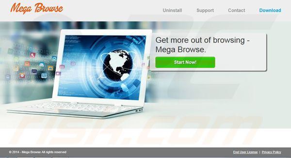 Mega Browse - как удалить его из браузера