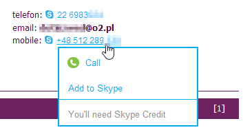 Skype Нажмите, чтобы позвонить - как его удалить