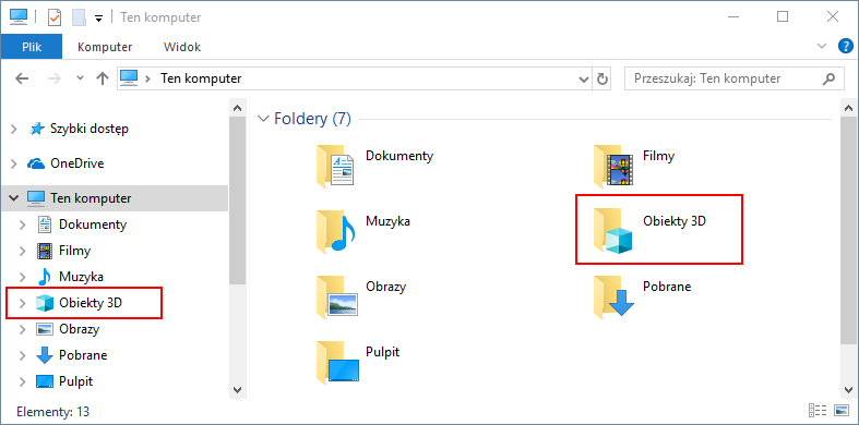 Как скрыть вкладку «3D-объекты» в Windows 10