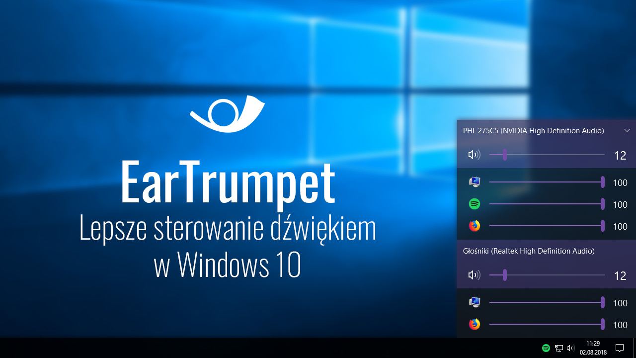 EarTrumpet - лучший контроль звука в Windows 10