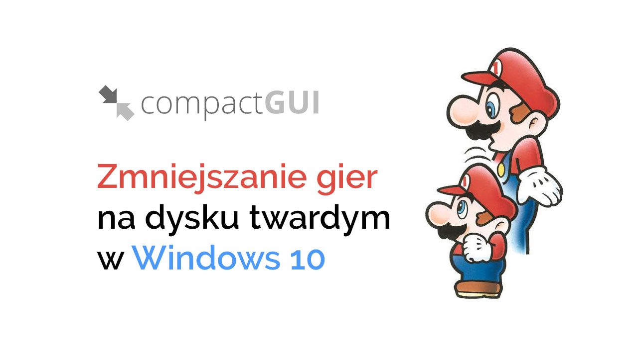 Сокращение игр на жестком диске в Windows 10