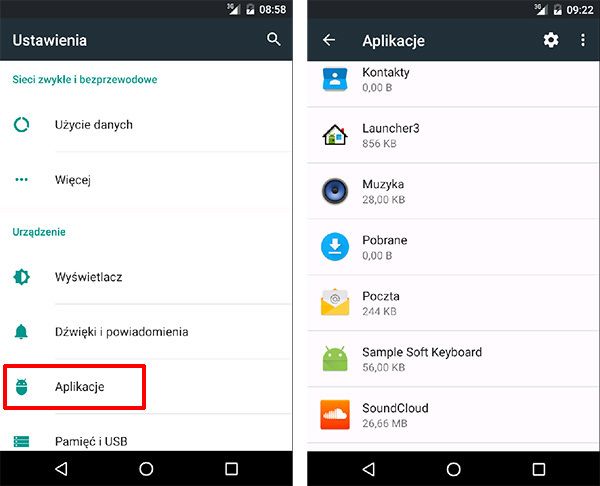 Настройки - менеджер приложений на Android 6.0