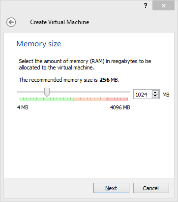 Назначение оперативной памяти VirtualBox