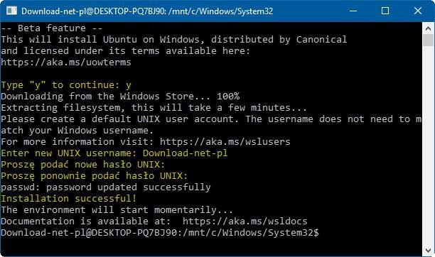 Установка и настройка Bash в Windows 10