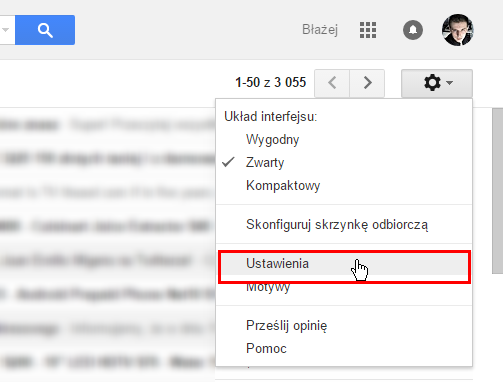 Параметры Gmail - почта