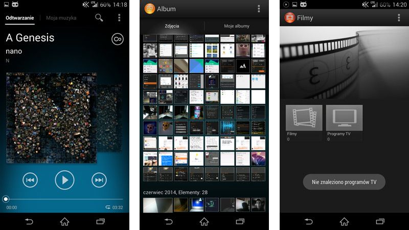 Walkman, Album и Movies - приложения от Sony на каждом Android-устройстве