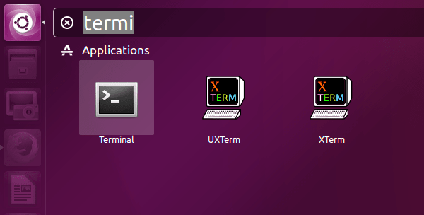 Запуск терминала в Ubuntu