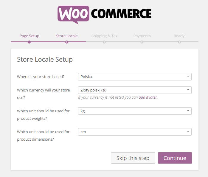 WooCommerce - региональные варианты