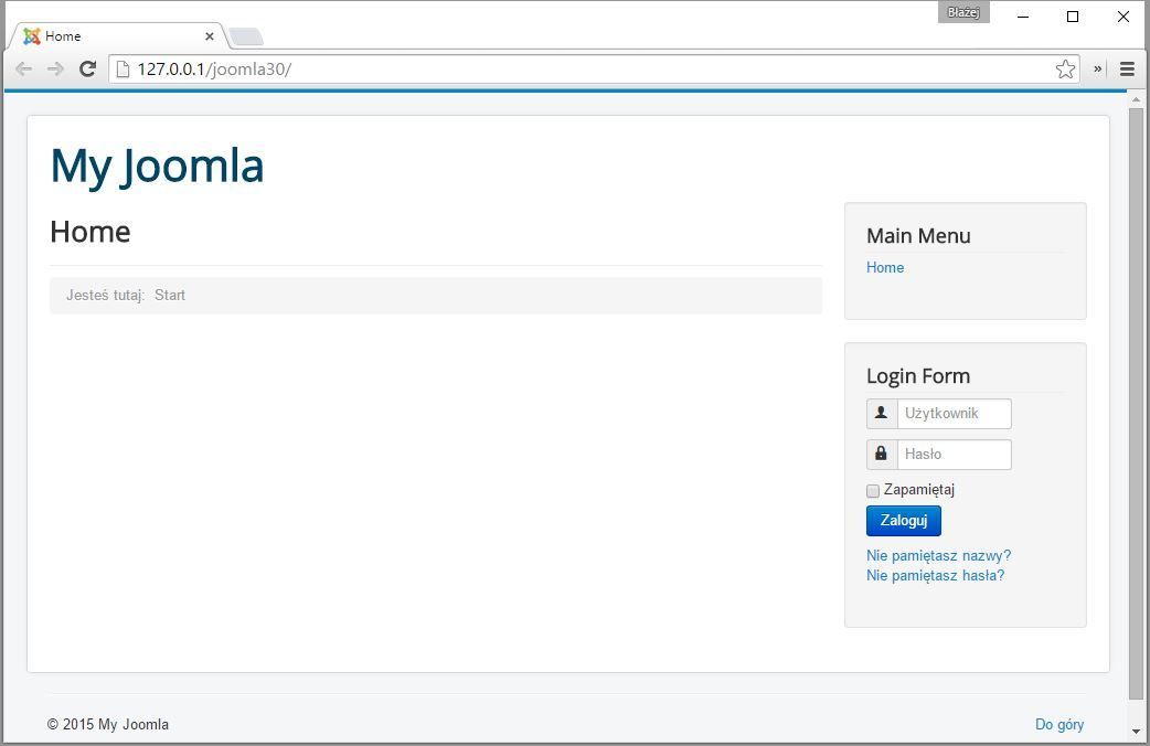 AMPPS - установлен Joomla