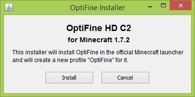 Minecraft - установка OptiFine