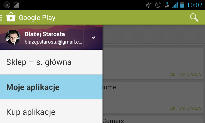 Google Play - Мои приложения - Android